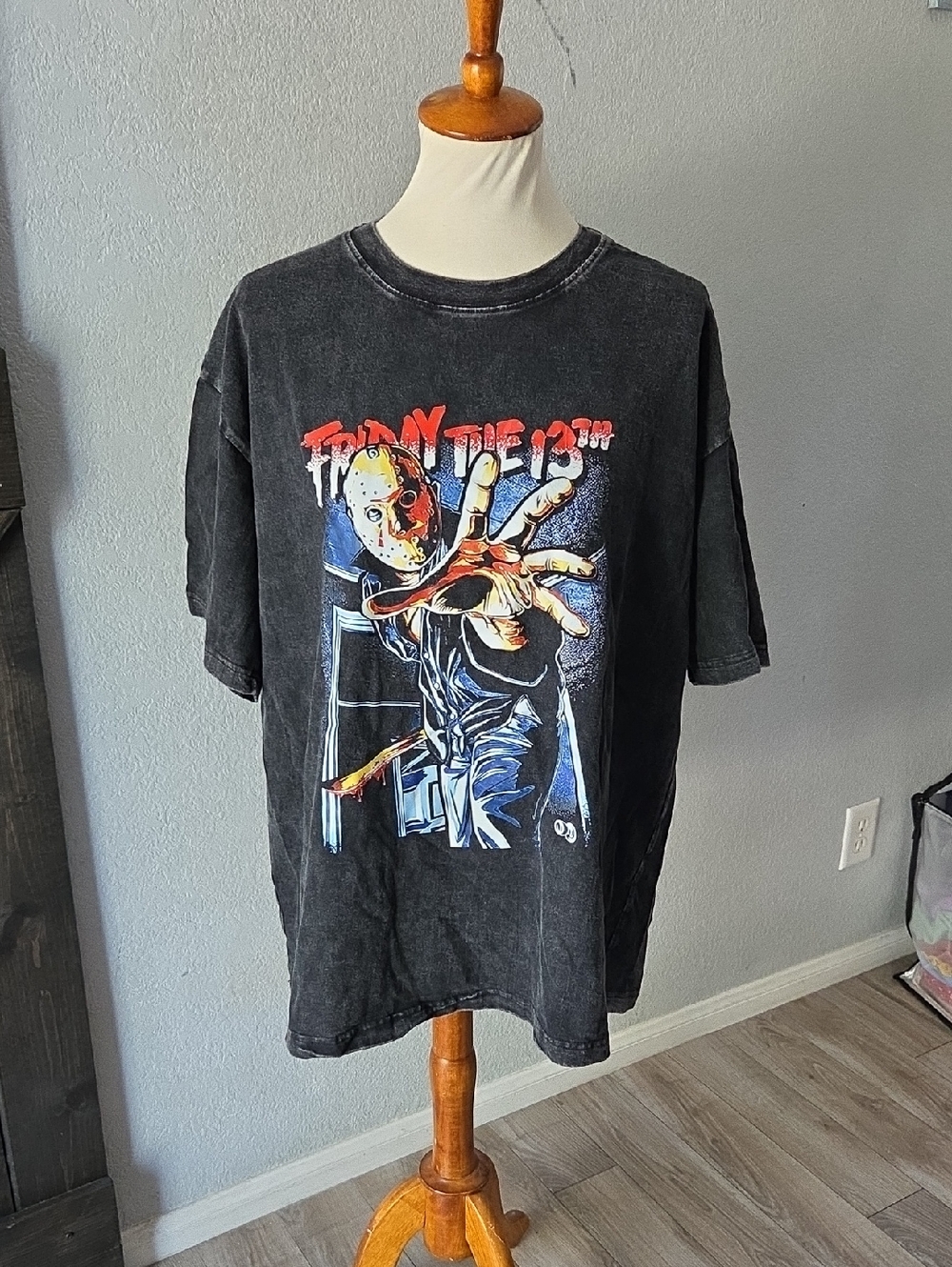Friday the 13th Black Graphic Tshirt 2XL